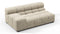 Tufted - Tufted Module, Extra Large Left Arm, Beige Gray Chenille