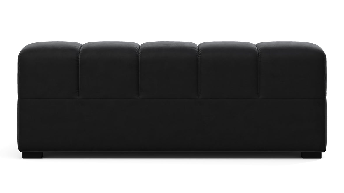 Tufted - Tufted Module, Extra Large Left Arm, Black Velvet