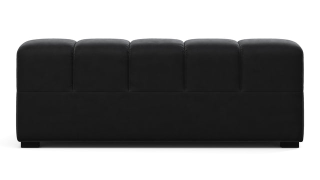 Tufted - Tufted Module, Extra Large Left Arm, Black Velvet