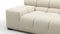 Tufted - Tufted Module, Extra Large Left Arm, Eggshell Boucle