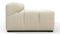 Tufted - Tufted Module, Extra Large Left Arm, Eggshell Boucle