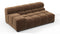 Tufted - Tufted Module, Extra Large Left Arm, Mocha Velvet