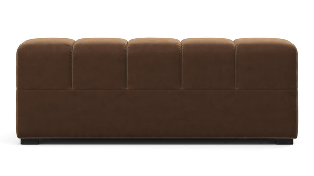 Tufted - Tufted Module, Extra Large Left Arm, Mocha Velvet