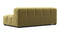 Tufted - Tufted Module, Extra Large Left Arm, Olive Gold Velvet