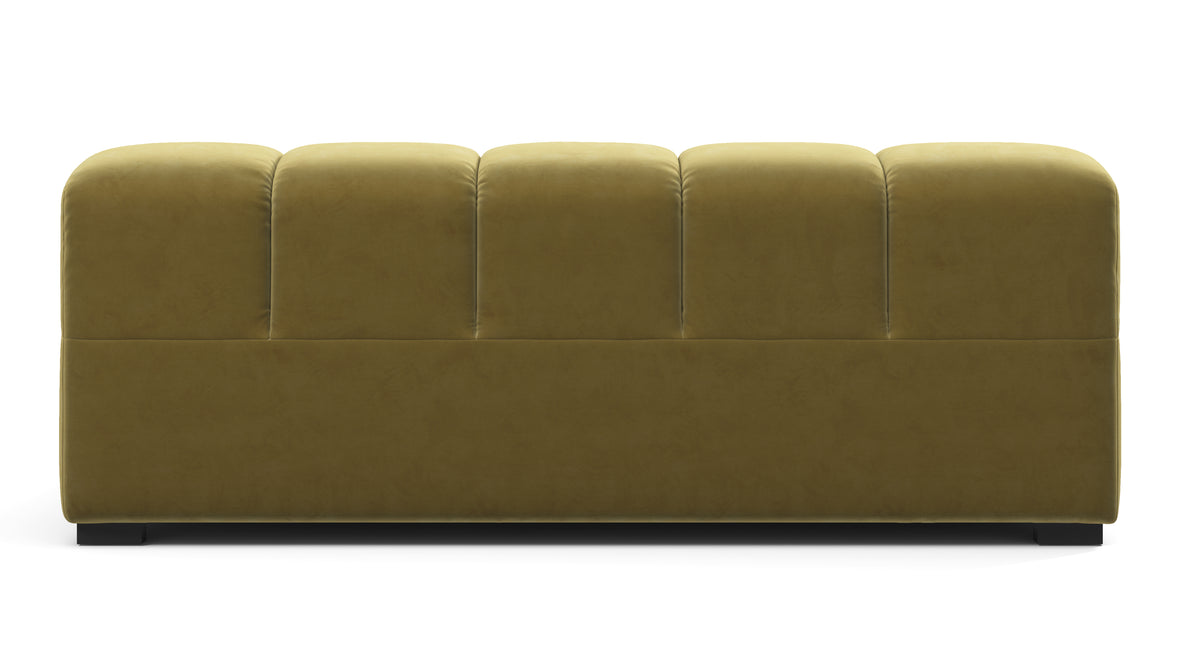 Tufted - Tufted Module, Extra Large Left Arm, Olive Gold Velvet