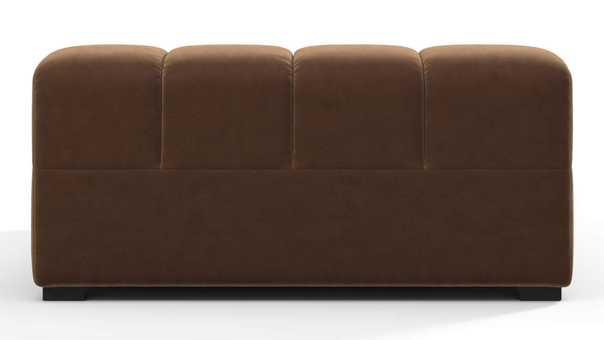 Tufted - Tufted Module, Deep Large Left Arm, Mocha Velvet