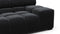 Tufted - Tufted Module, Extra Large Right Arm, Black Velvet