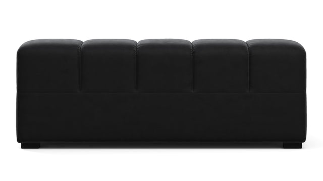 Tufted - Tufted Module, Extra Large Right Arm, Black Velvet