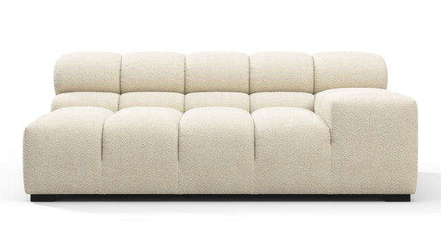 Tufted - Tufted Module, Extra Large Right Arm, Eggshell Boucle