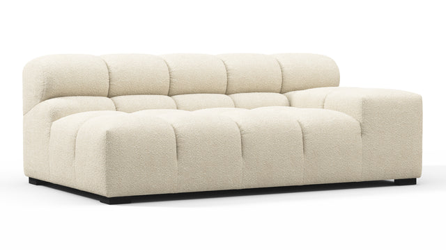 Tufted - Tufted Module, Extra Large Right Arm, Eggshell Boucle