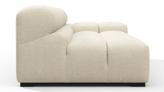 Tufted - Tufted Module, Extra Large Right Arm, Eggshell Boucle