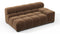 Tufted - Tufted Module, Extra Large Right Arm, Mocha Velvet