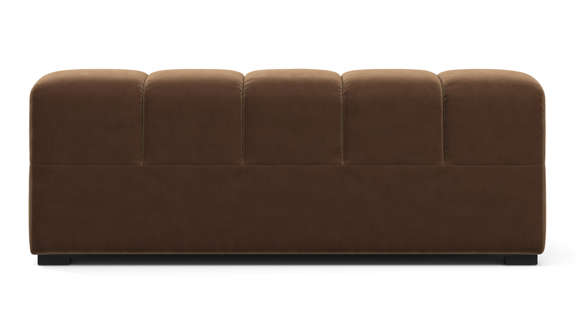 Tufted - Tufted Module, Extra Large Right Arm, Mocha Velvet