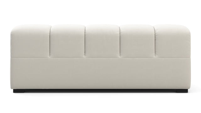 Tufted - Tufted Module, Extra Large Right Arm, Oatmeal Brushed Weave