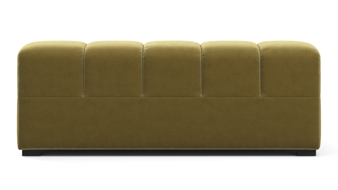 Tufted - Tufted Module, Extra Large Right Arm, Olive Gold Velvet