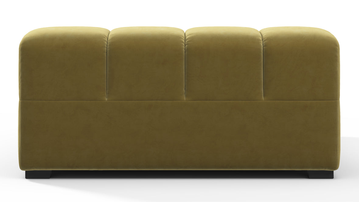 Tufted - Tufted Module, Deep Large Right Arm, Olive Gold Velvet