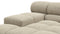 Tufted - Tufted Module, Deep Left Arm, Beige Gray Chenille