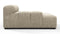 Tufted - Tufted Module, Deep Left Arm, Beige Gray Chenille