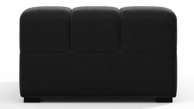 Tufted - Tufted Module, Deep Left Arm, Black Velvet