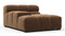 Tufted - Tufted Module, Deep Left Arm, Mocha Velvet