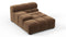 Tufted - Tufted Module, Deep Left Arm, Mocha Velvet