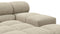 Tufted - Tufted Module, Deep Right Arm, Beige Gray Chenille