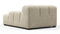 Tufted - Tufted Module, Deep Right Arm, Beige Gray Chenille