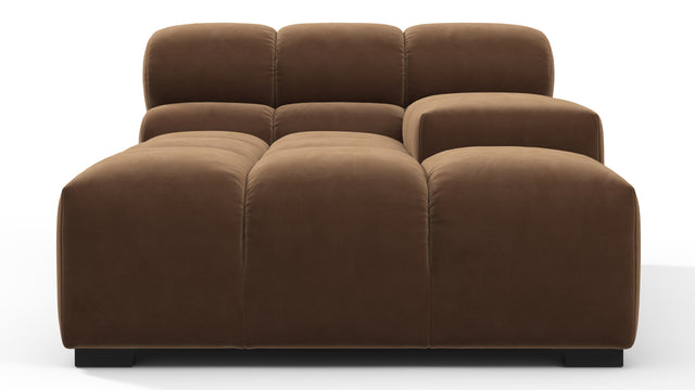 Tufted - Tufted Module, Deep Right Arm, Mocha Velvet