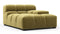 Tufted - Tufted Module, Deep Right Arm, Olive Gold Velvet