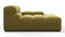 Tufted - Tufted Module, Deep Right Arm, Olive Gold Velvet