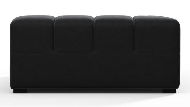 Tufted - Tufted Module, Deep Left Corner Half, Black Velvet