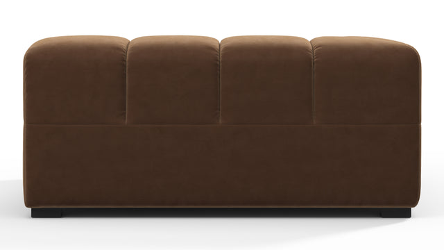 Tufted - Tufted Module, Deep Left Corner Half, Mocha Velvet