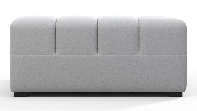 Tufted - Tufted Module, Deep Left Corner Half, Light Gray Wool