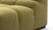 Tufted - Tufted Module, Deep Left Corner Half, Olive Gold Velvet