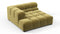 Tufted - Tufted Module, Deep Left Corner Half, Olive Gold Velvet