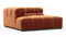 Tufted - Tufted Module, Deep Left Corner Half, Spice Velvet