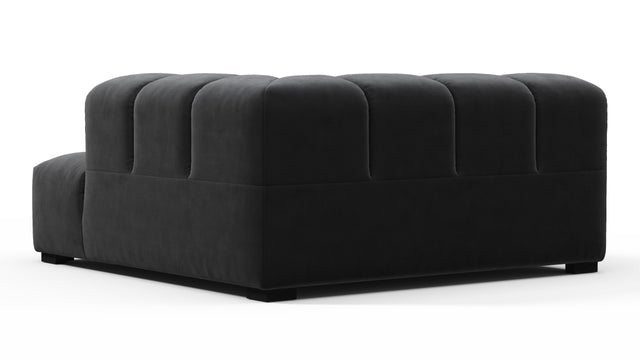 Tufted - Tufted Module, Deep Right Corner Half, Black Velvet