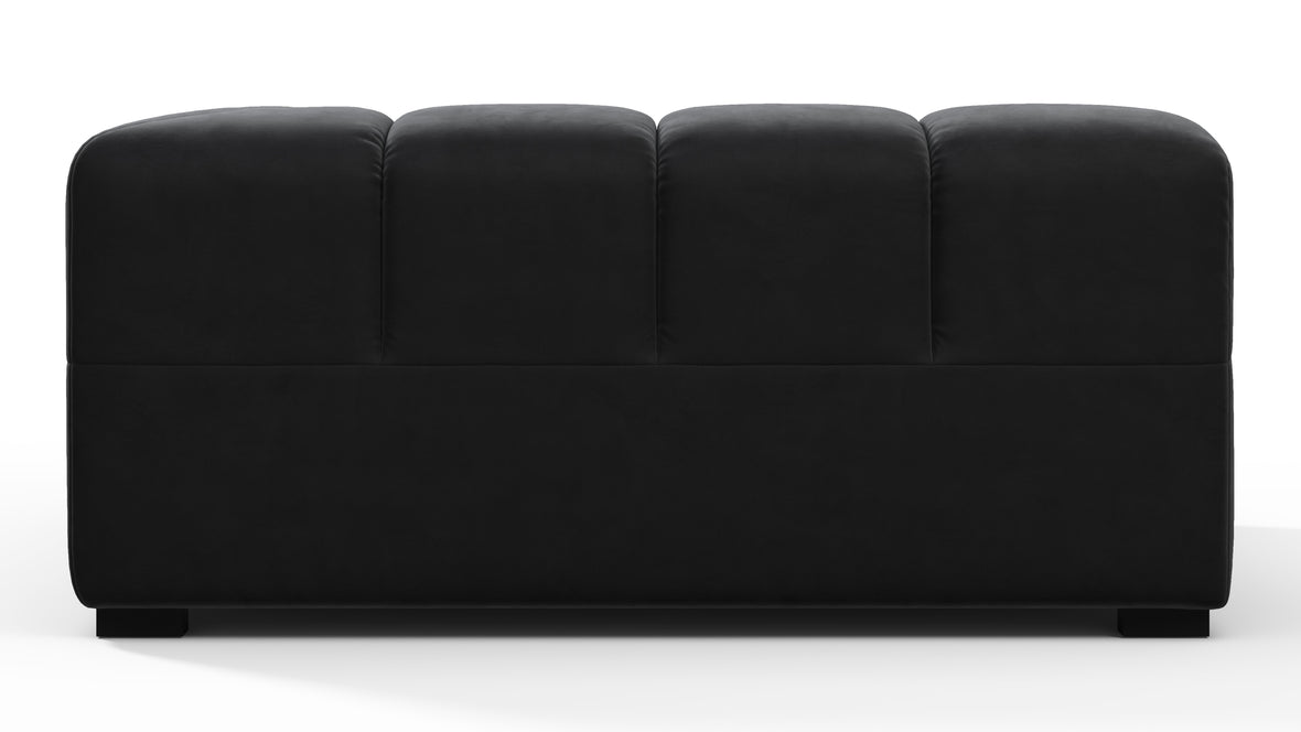 Tufted - Tufted Module, Deep Right Corner Half, Black Velvet