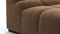 Tufted - Tufted Module, Deep Right Corner Half, Mocha Velvet