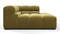 Tufted - Tufted Module, Deep Right Corner Half, Olive Gold Velvet