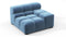 Tufted - Tufted Module, Right Arm, Aegean Blue Velvet