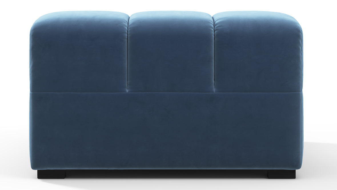 Tufted - Tufted Module, Right Arm, Aegean Blue Velvet