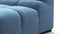 Tufted - Tufted Module, Left Arm, Aegean Blue Velvet