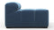 Tufted - Tufted Module, Left Arm, Aegean Blue Velvet