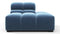 Tufted - Tufted Module, Right End, Armless, Aegean Blue Velvet