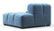 Tufted - Tufted Module, Right End, Armless, Aegean Blue Velvet