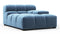 Tufted - Tufted Module, Deep Right Arm, Aegean Blue Velvet