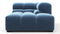 Tufted - Tufted Module, Right Corner Half, Aegean Blue Velvet