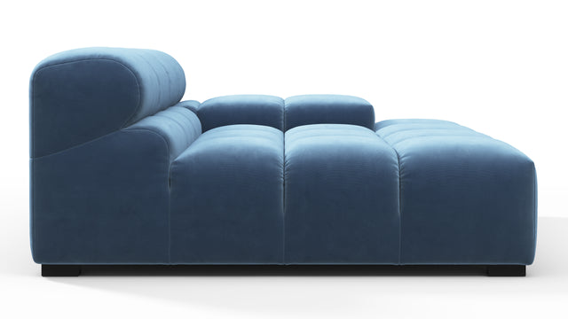 Tufted - Tufted Module, Deep Large Right Arm, Aegean Blue Velvet