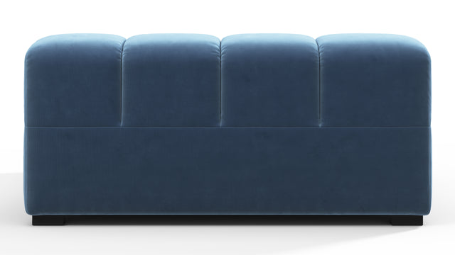 Tufted - Tufted Module, Deep Large Left Arm, Aegean Blue Velvet